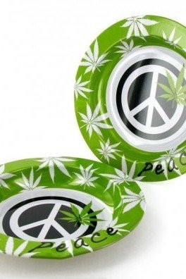 Metallische Ascher Peace